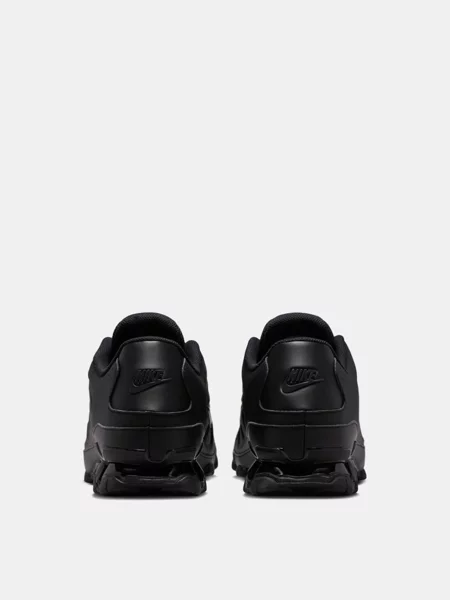 Кожаные повседневные кроссовки Nike черные