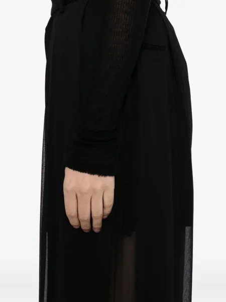 Pantaloni Quetsche transparente negru