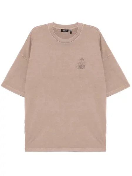 Тениска Five Cm с принт кафяво