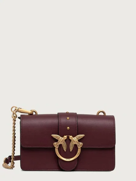 Geanta crossbody Pinko din piele roșu