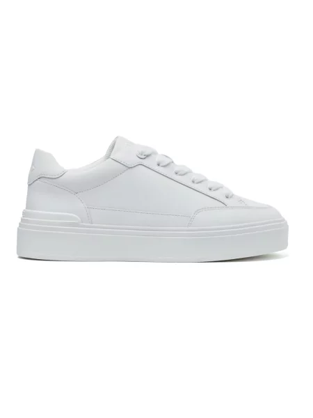 Sneakersy Mallet London skórzane białe