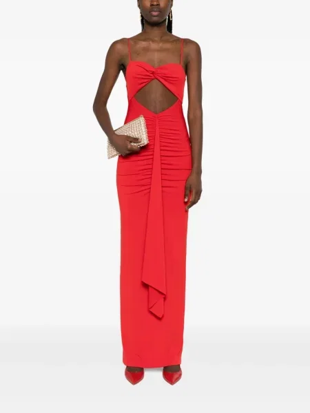 Rochie maxi Nissa de costum roșu