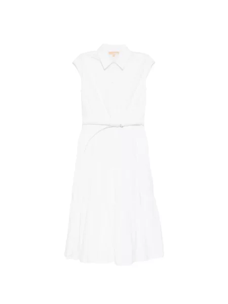 Rochie midi Michael Kors până la genunchi de costum alb