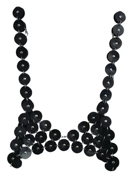 Sutien Nasha din piele negru