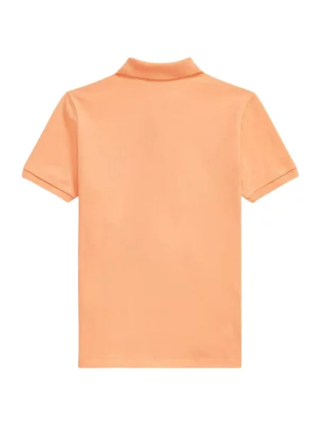 Tricou polo copii Polo Ralph Lauren portocaliu