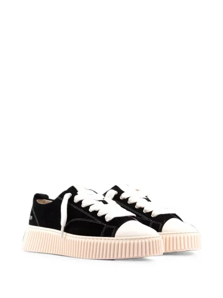 Sneakerși Rhun din piele de căprioară negru