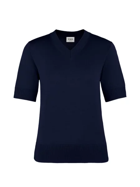 Scurt tricou Tod's cu decolteu în V albastru
