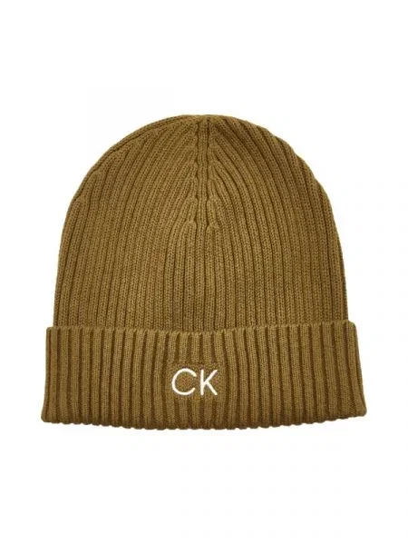 Calvin Klein Căciulă cu adaos de cașmir maro