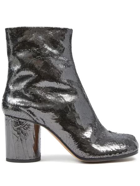 Cizme scurte Maison Margiela din piele gri