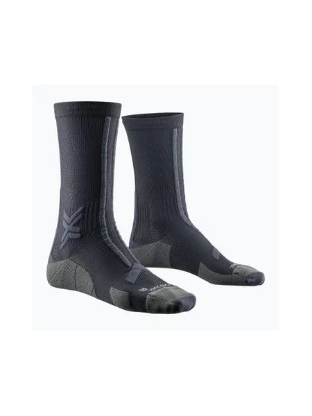 Шкарпетки для бігу X-Socks Trailrun Discover Crew чорні/вугільні чорні