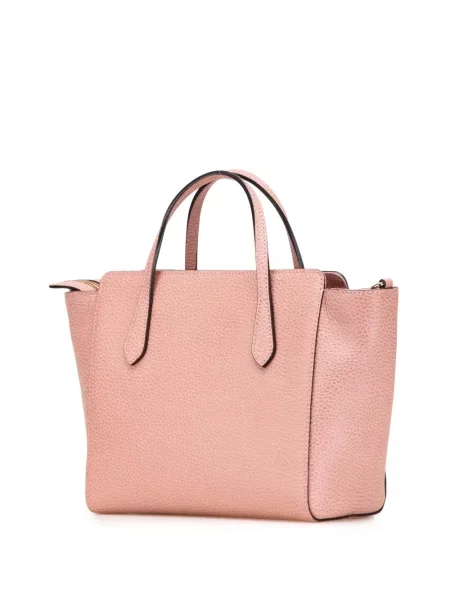 Kožená mini kabelka satchel Gucci Pre-owned růžová