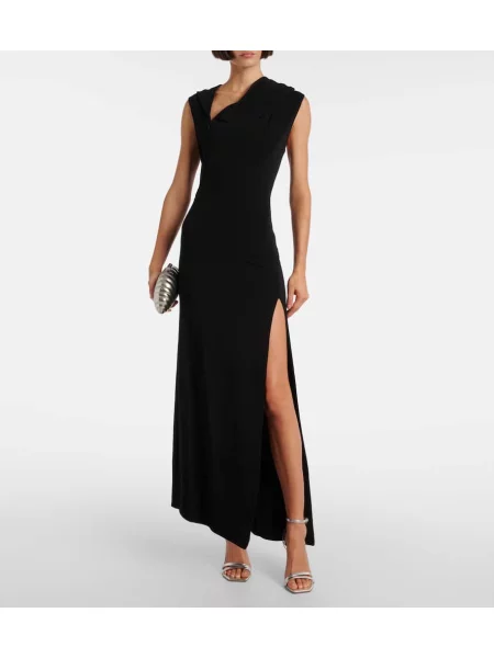 Rochie Mugler din jerseu negru
