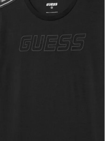 Guess Majica Regular Fit črna
