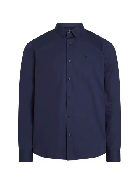 Traper košulja Calvin Klein Jeans puplin plava