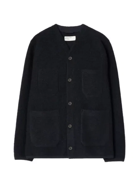 Cardigan Universal Works din fleece albastru