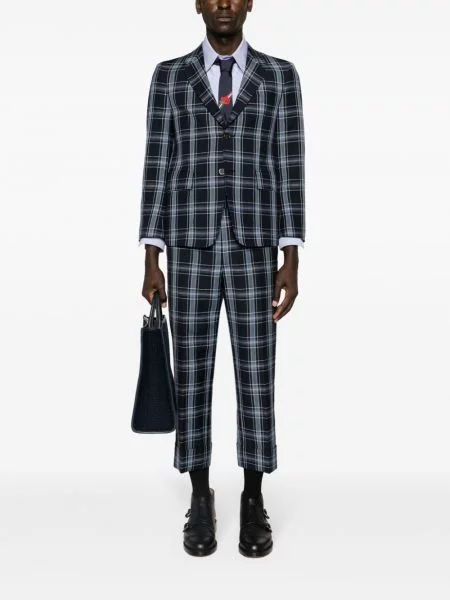 Kelnės Thom Browne žemu liemeniu mėlyna