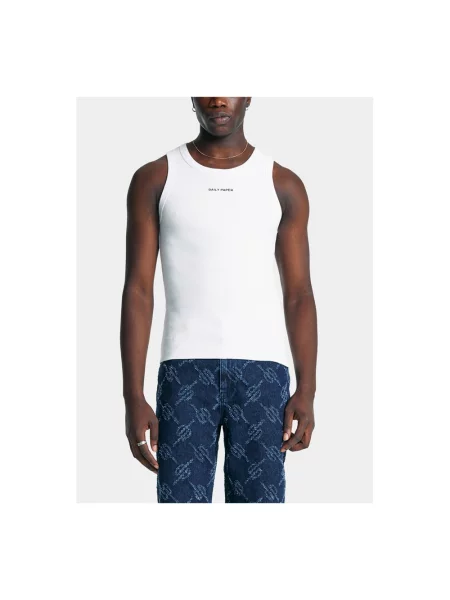 Daily Paper t-shirt Dias Rib Tank Top biała