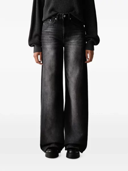 Blugi cu picior larg Karl Lagerfeld Jeans negru