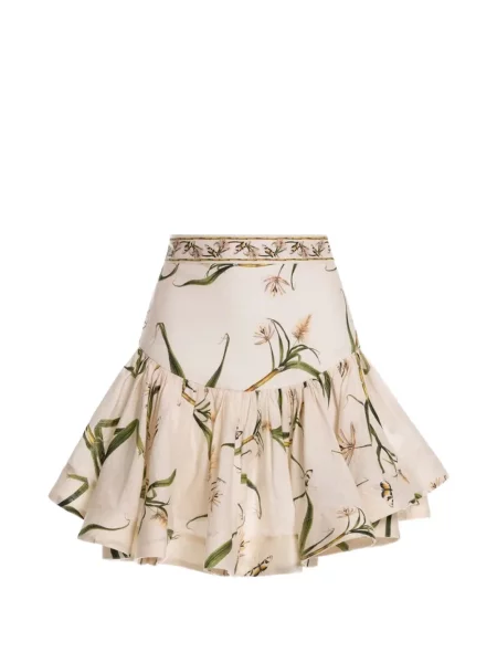 Fustă Agua By Agua Bendita cu model floral cu imagine