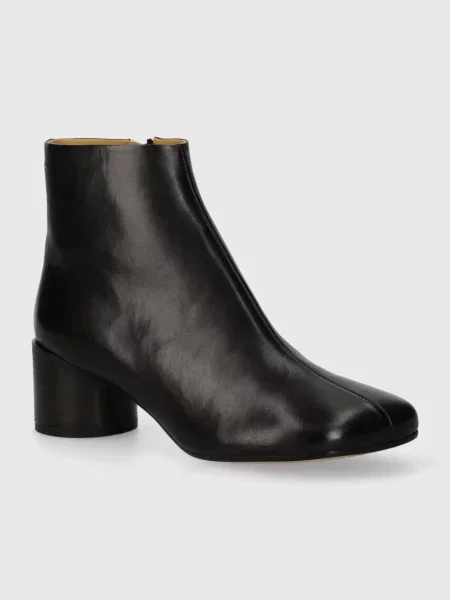 Кожени боти Maison Margiela Ankle Boots черно