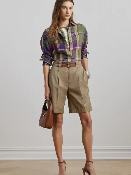Lauren Ralph Lauren šortky hnedá