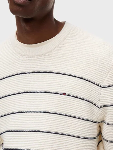 Свитер Tommy Jeans в полоску белый