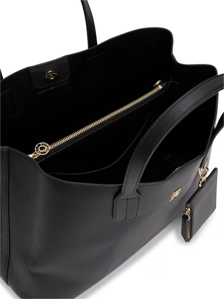 Rucsac Tommy Hilfiger din piele negru
