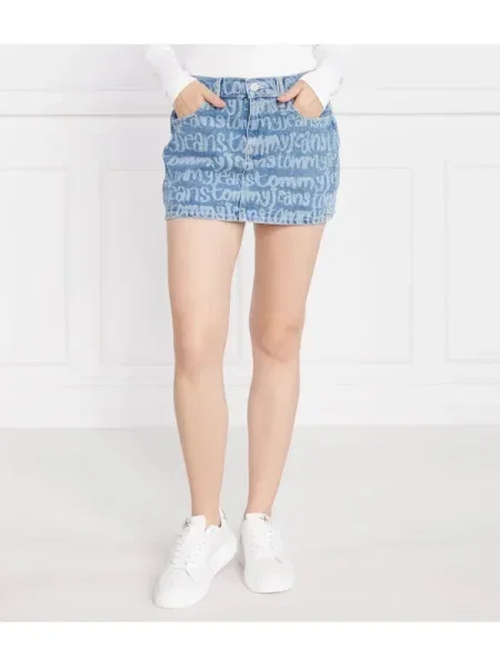 Tommy Jeans De blugi fustă SOPHIE albastru