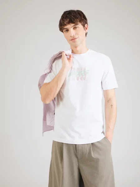 BOSS Tricou Bass alb