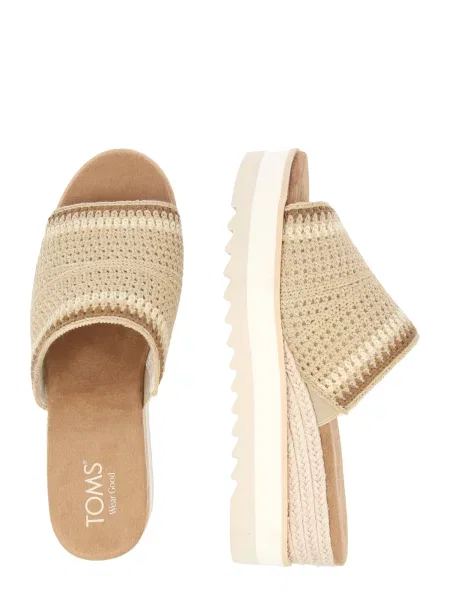 TOMS Natikače s DIANA / devine dlake camel / tamno bež