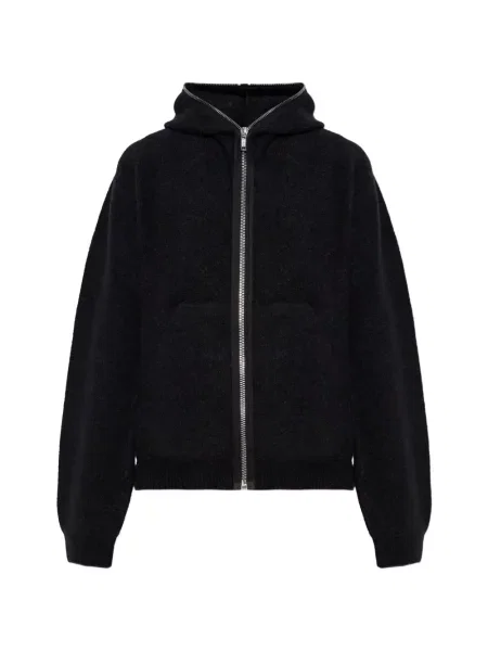 Cardigan Rick Owens cu glugă negru