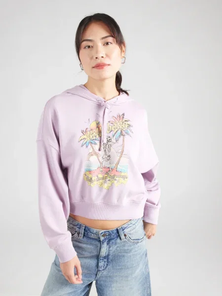 Billabong Mikina All Time Boxy Fit fialová