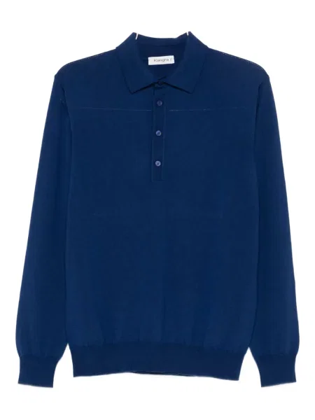 Polo Kangra tricotate albastru