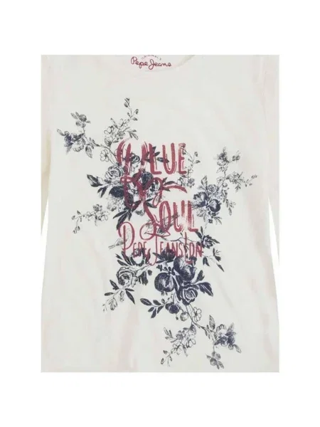 Tricou copii Pepe Jeans alb