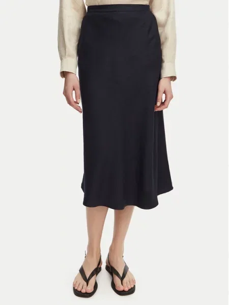 Gant Fustă midi Bleumarin