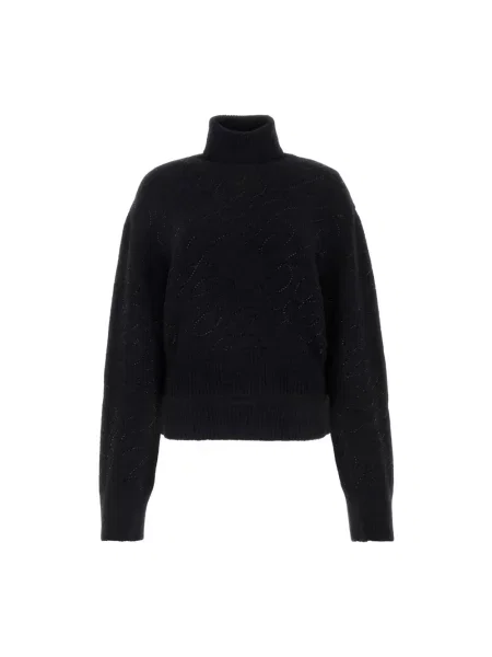 Sweter Blumarine z alpaki czarny