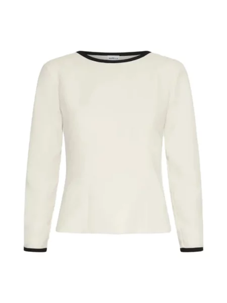 Top Emme Di Marella z kokardką biały