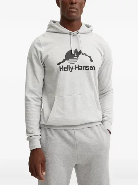Hanorac cu glugă Helly Hansen cu imagine gri