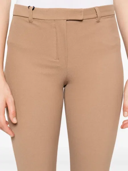 Hlače 's Max Mara ošišan smeđa
