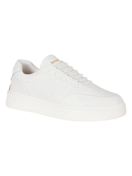 Sneakersy Barracuda skórzane wsuwane białe