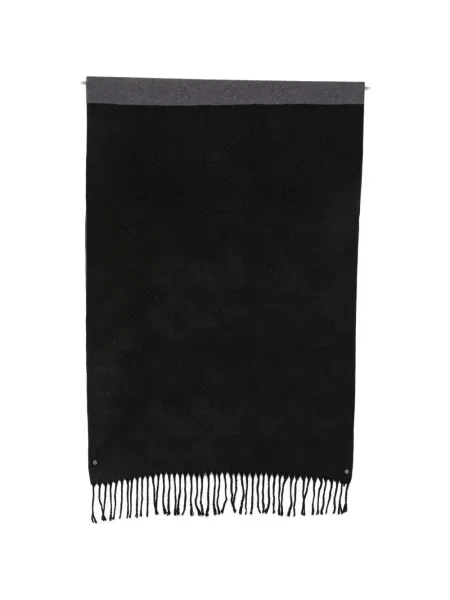 Fular Guess cu franjuri negru
