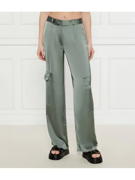 HUGO Pantaloni | flare fit verde