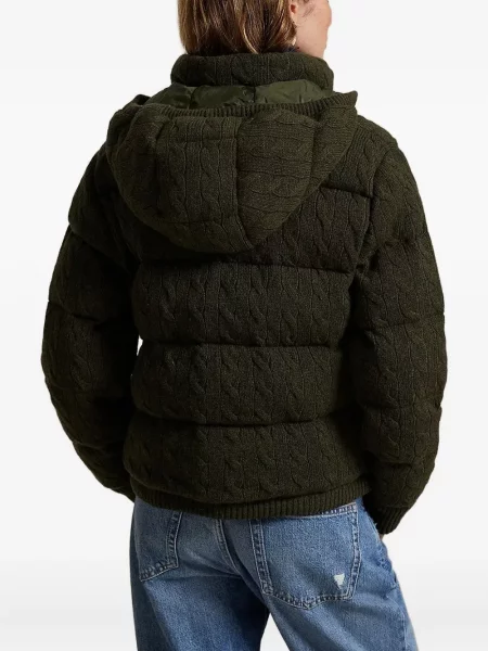 Флийс риза Polo Ralph Lauren с качулка с катарама синьо