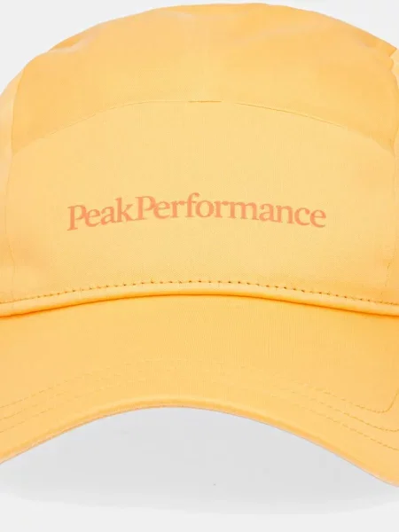 Peak Performance czapka z daszkiem Tech Player z nadrukiem pomarańczowy