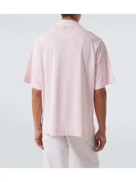 Cămașă Jacquemus din jerseu roz