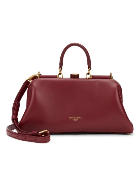 Torebka Dolce And Gabbana skórzana czerwona