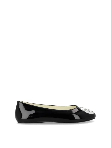 Balerinki Tory Burch skórzane czarne