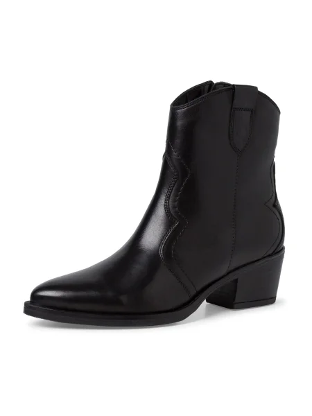 TAMARIS Cizme de cowboy negru