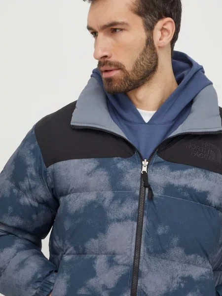 The North Face geaca de puf cu doua fete NUPTSE JACKET barbati de iarna albastru