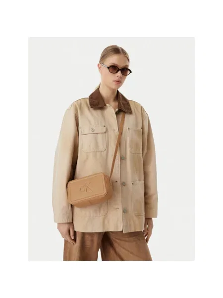 Calvin Klein Torebka Bold Ck Camera Bag  beżowy
